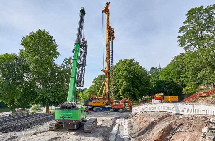 Gründungsarbeiten am Regenüberlaufbecken ©Thomas Göttemann